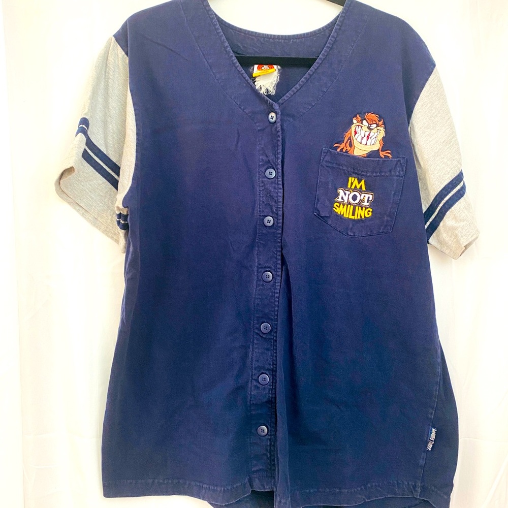Vintage Looney Tunes “Taz” Button-up T-Shirt